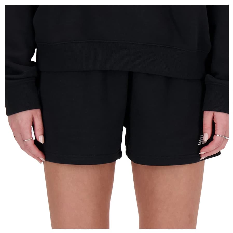 Дамски къси панталони New Balance Women's Sport Essentials French Terry Short Shorts - Black