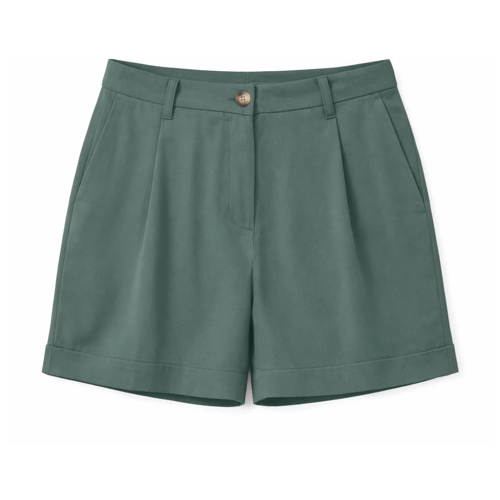 Дамски къси панталони Mazine Women's Pleated Viscose Shorts - Bottle
