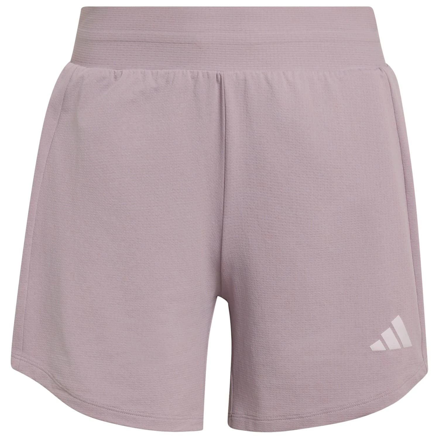 Дамски къси панталони Adidas Women's Pacer Knit High Shorts - Preloved Fig / White