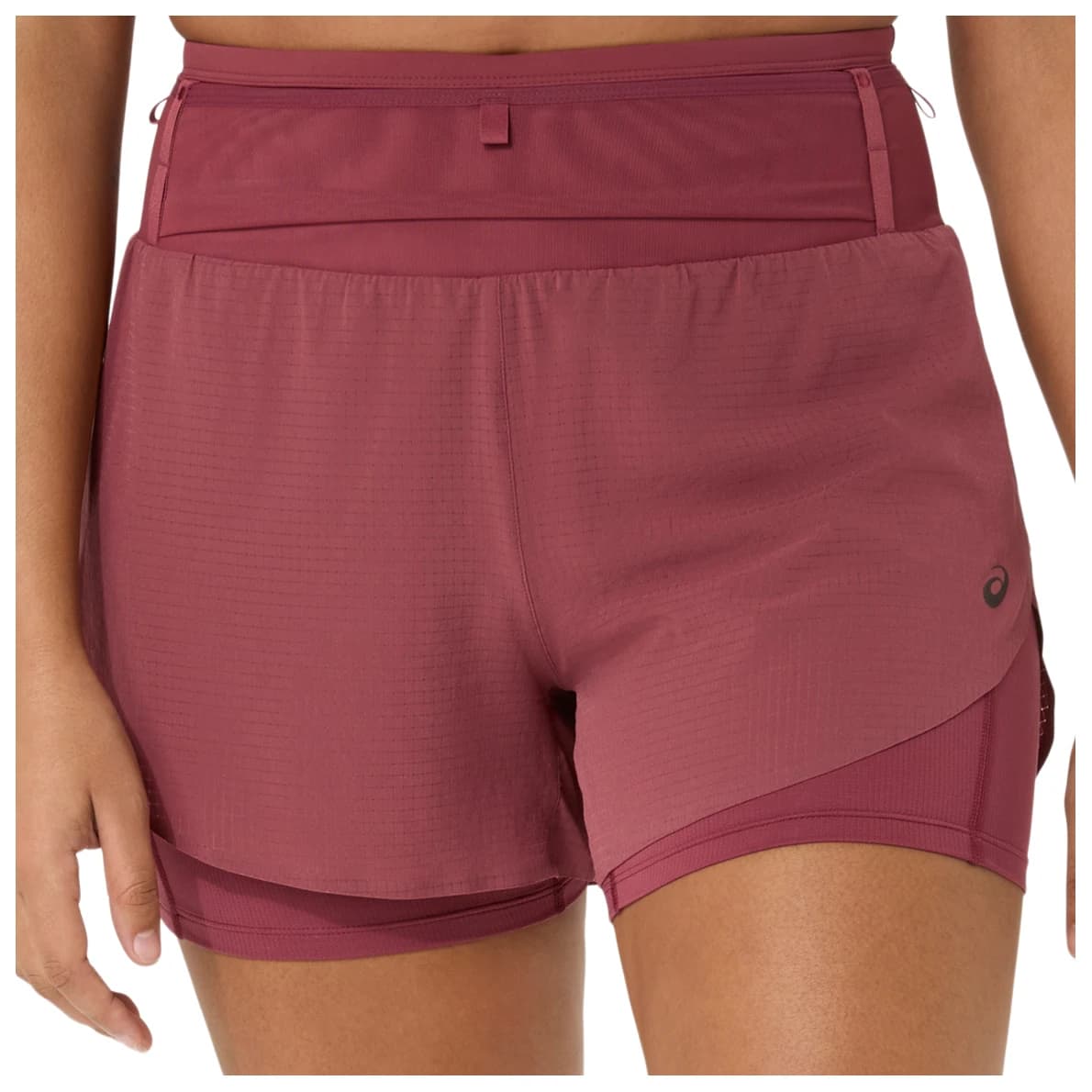 Дамски шорти за бягане Asics Women's Fujitrail Elite Short Running shorts - Brisket Red