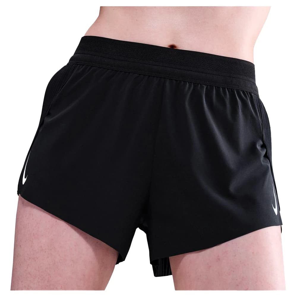Дамски шорти за бягане Nike Women's AeroSwift Dri-FIT ADV Mid-Rise 3'' Running shorts - Black / White