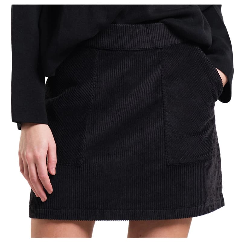 Дамска пола Dedicated Women's Skirt Majorna Corduroy Skirt - Black