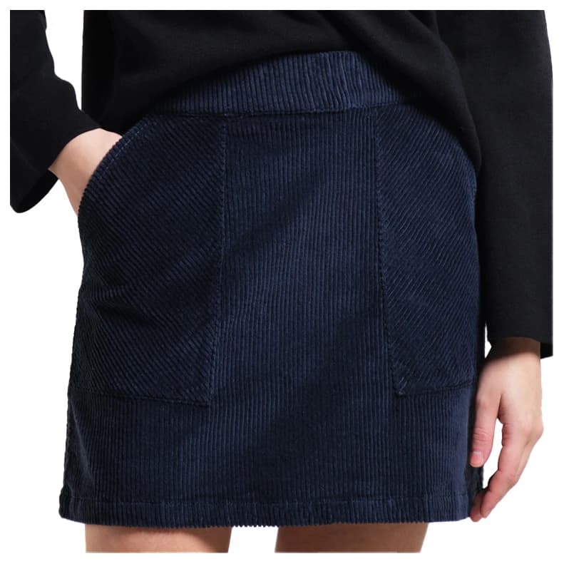 Дамска пола Dedicated Women's Skirt Majorna Corduroy Skirt - Black Iris