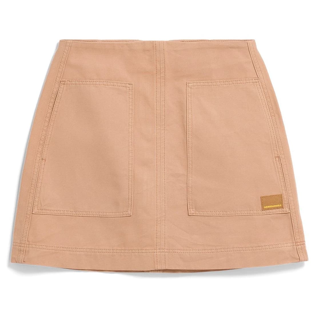 Дамска пола ARMEDANGELS Women's Workwear Canvas Mini Skirt - True Camel