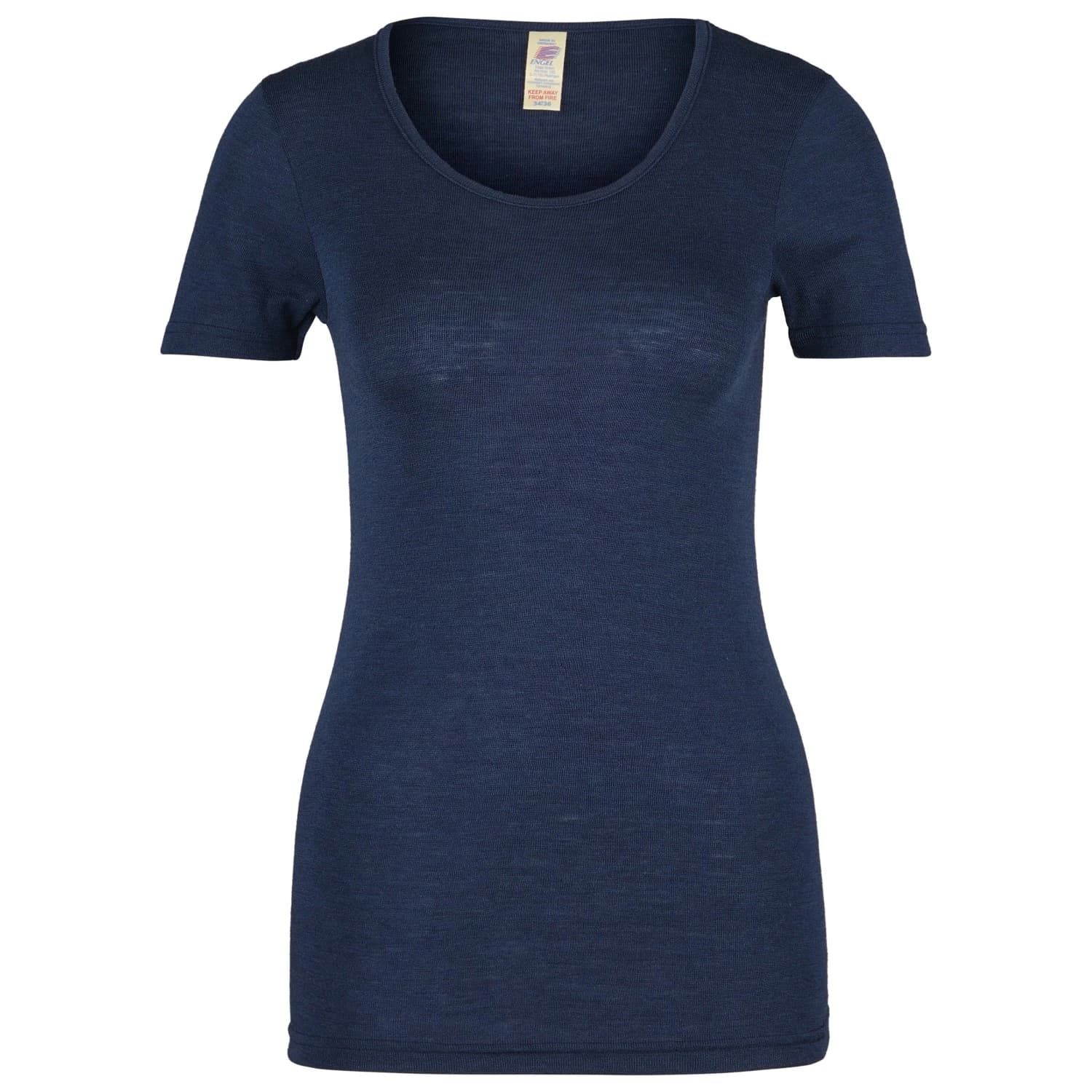 Копринено термобельо Engel Women's Undershirt S/S Merino base layer - Navy