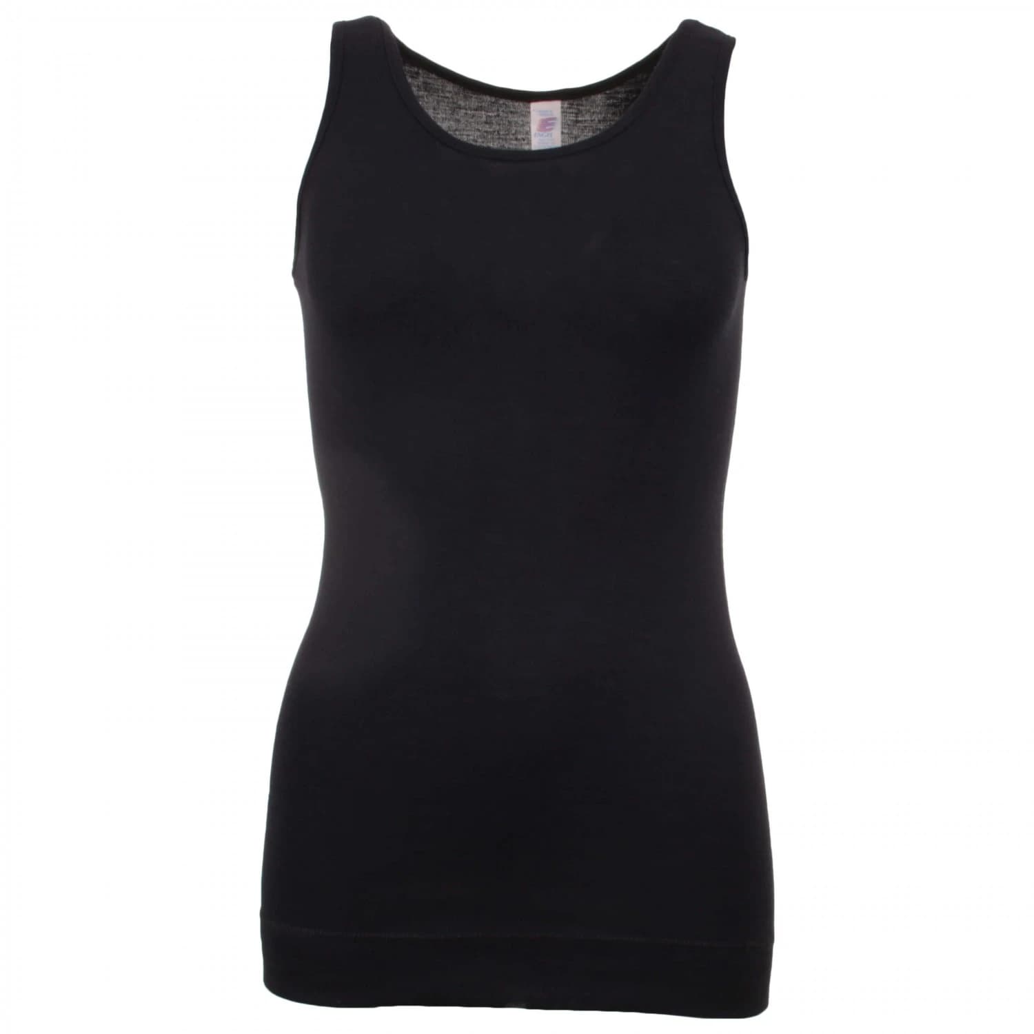 Дамско копринено термобельо Engel Women's Sleeveless Shirt Everyday base layer - Black