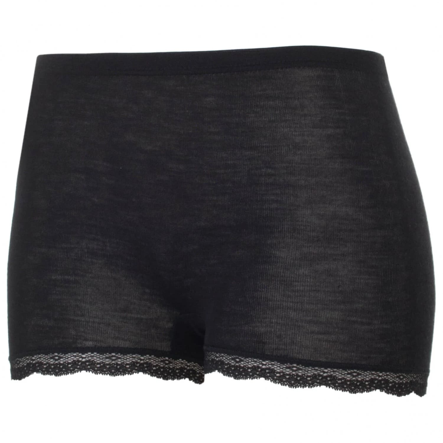 Дамско копринено термобельо Engel Women's Trousers with Lace Merino base layer - Black