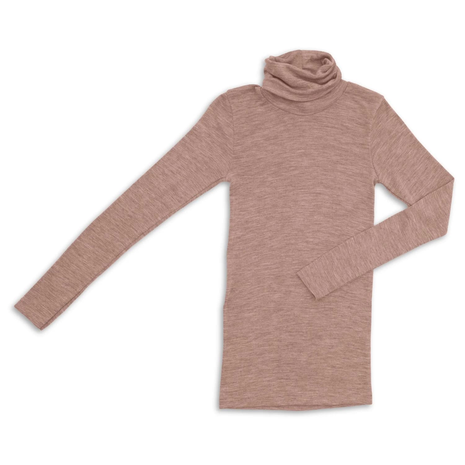 Дамско копринено термобельо Engel Women's Long-Sleeved Roll Neck Silk base layer - Dustyrose