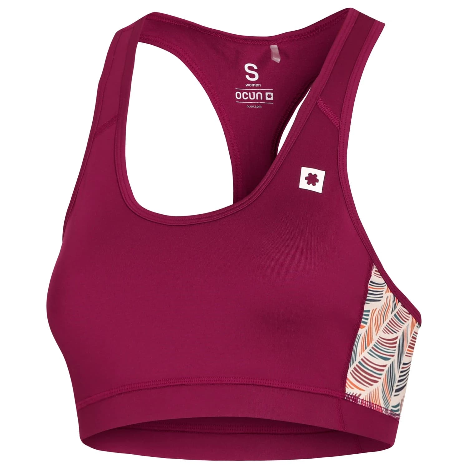 Дамски спортен сутиен Ocun Women's Misty Bra Sports bra - Wine Rhododendron