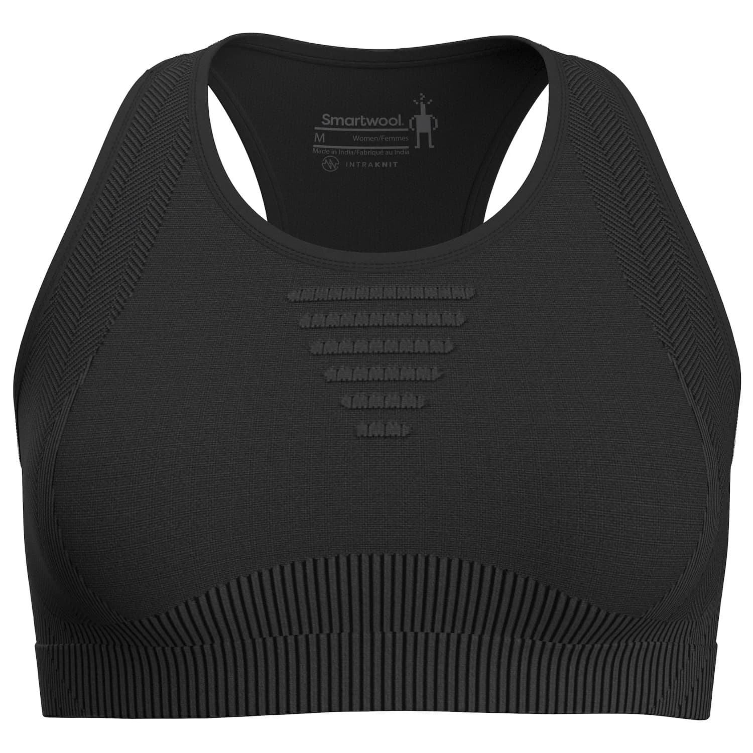Дамски спортен сутиен Smartwool Women's Intraknit Racerback Bra Sports bra - Black Heather II
