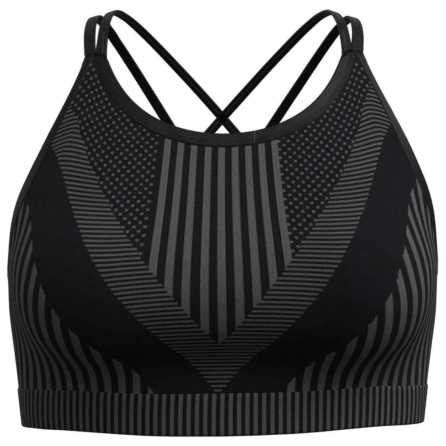 Дамски спортен сутиен Smartwool Women's Intraknit Strappy Bra Sports bra - Black Heather II