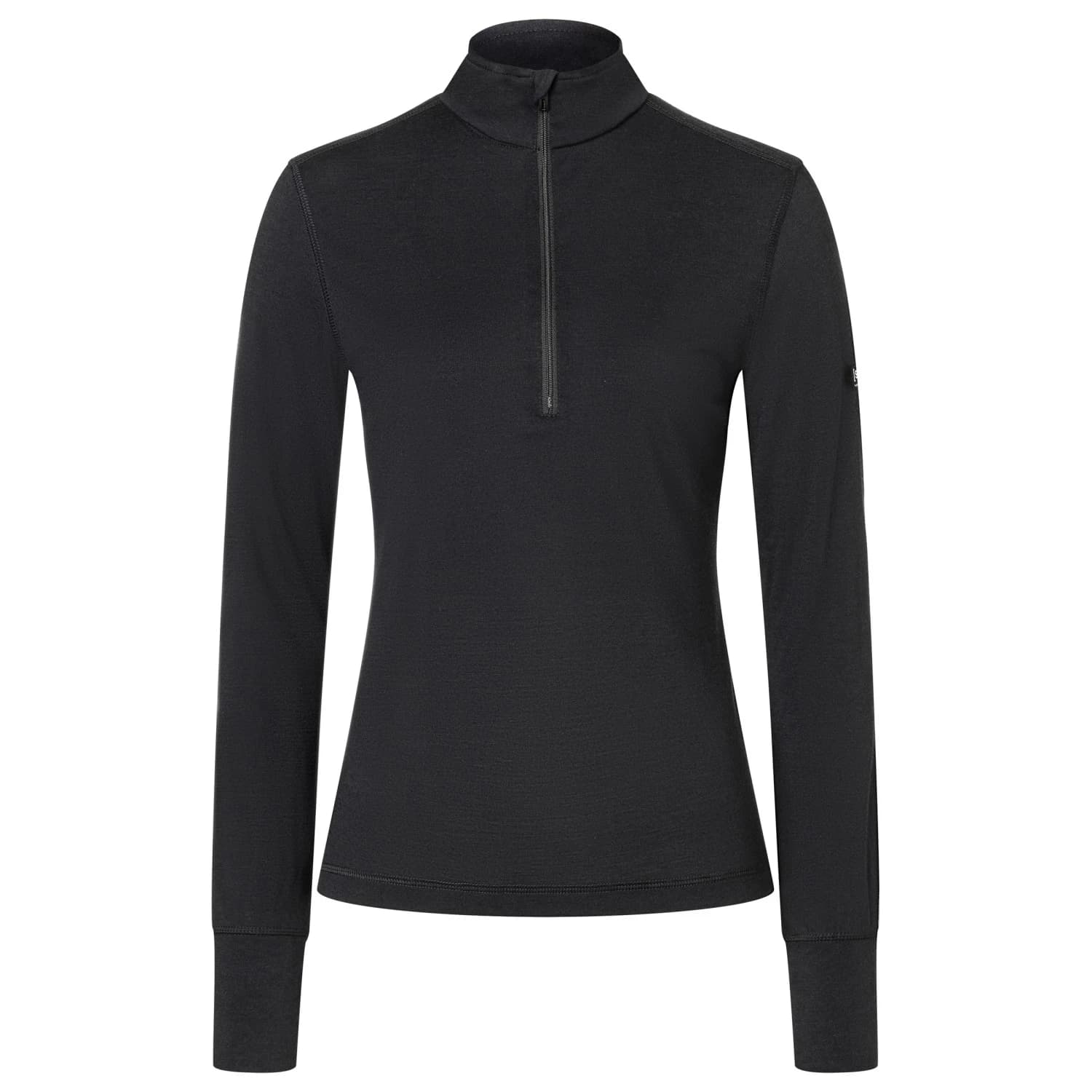 Дамско мериносово термобельо Super.natural Women's Tundra 175 Quarter Zip Longsleeve - Jet Black