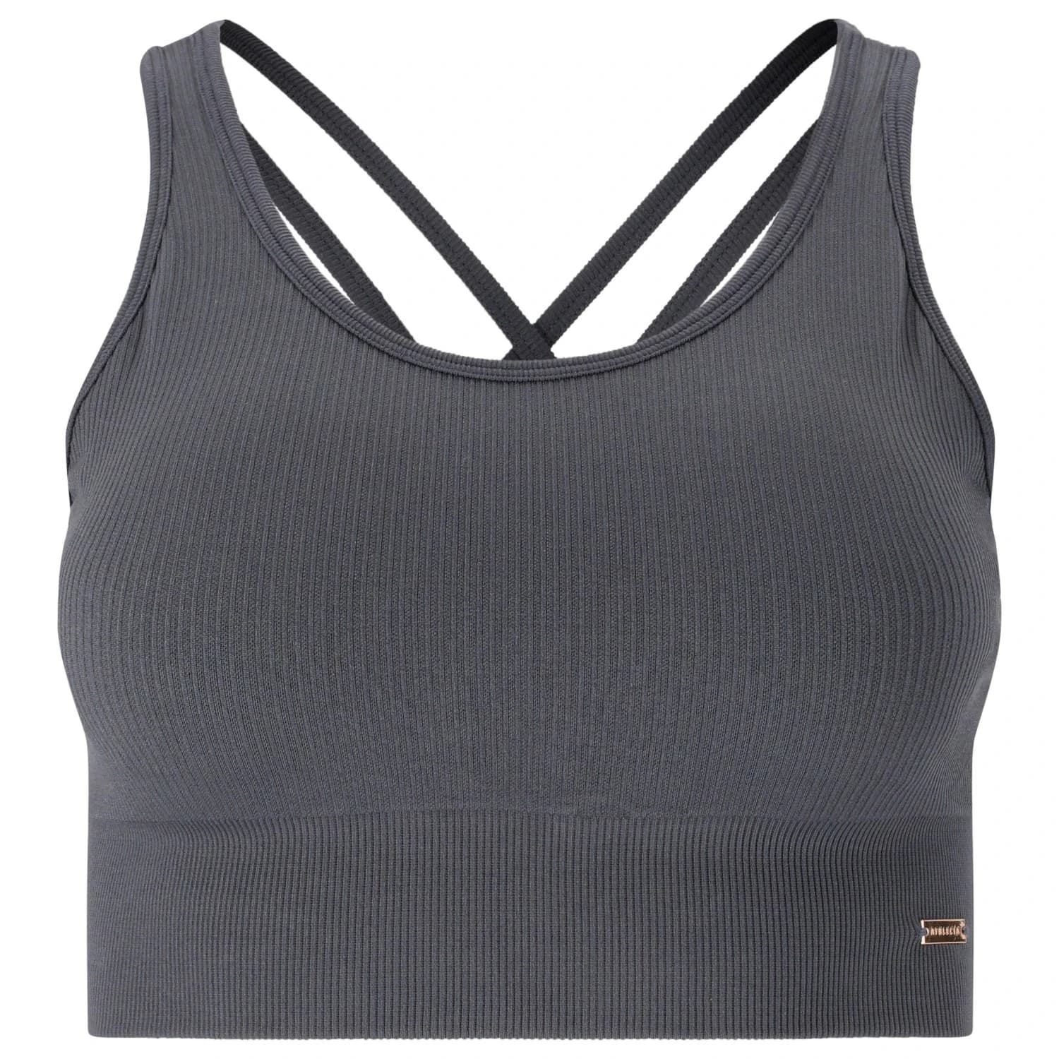 Дамски спортен сутиен Athlecia Women's Aideny Seamless Rib Bra Sports bra - Ombre Blue