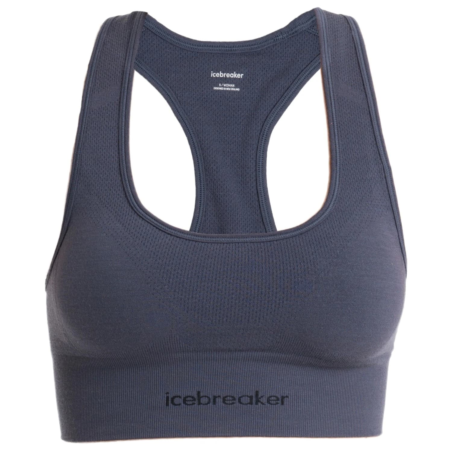 Дамско мериносово термобельо Icebreaker Women's Merino Seamless Active Bra Sports bra - Graphite