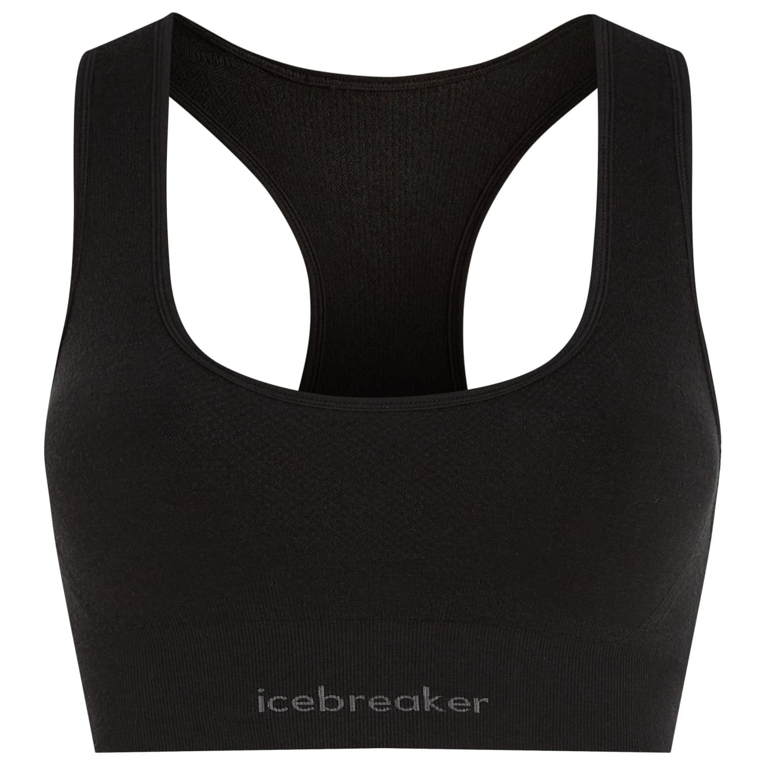 Дамско мериносово термобельо Icebreaker Women's Merino Seamless Active Bra Sports bra - Black