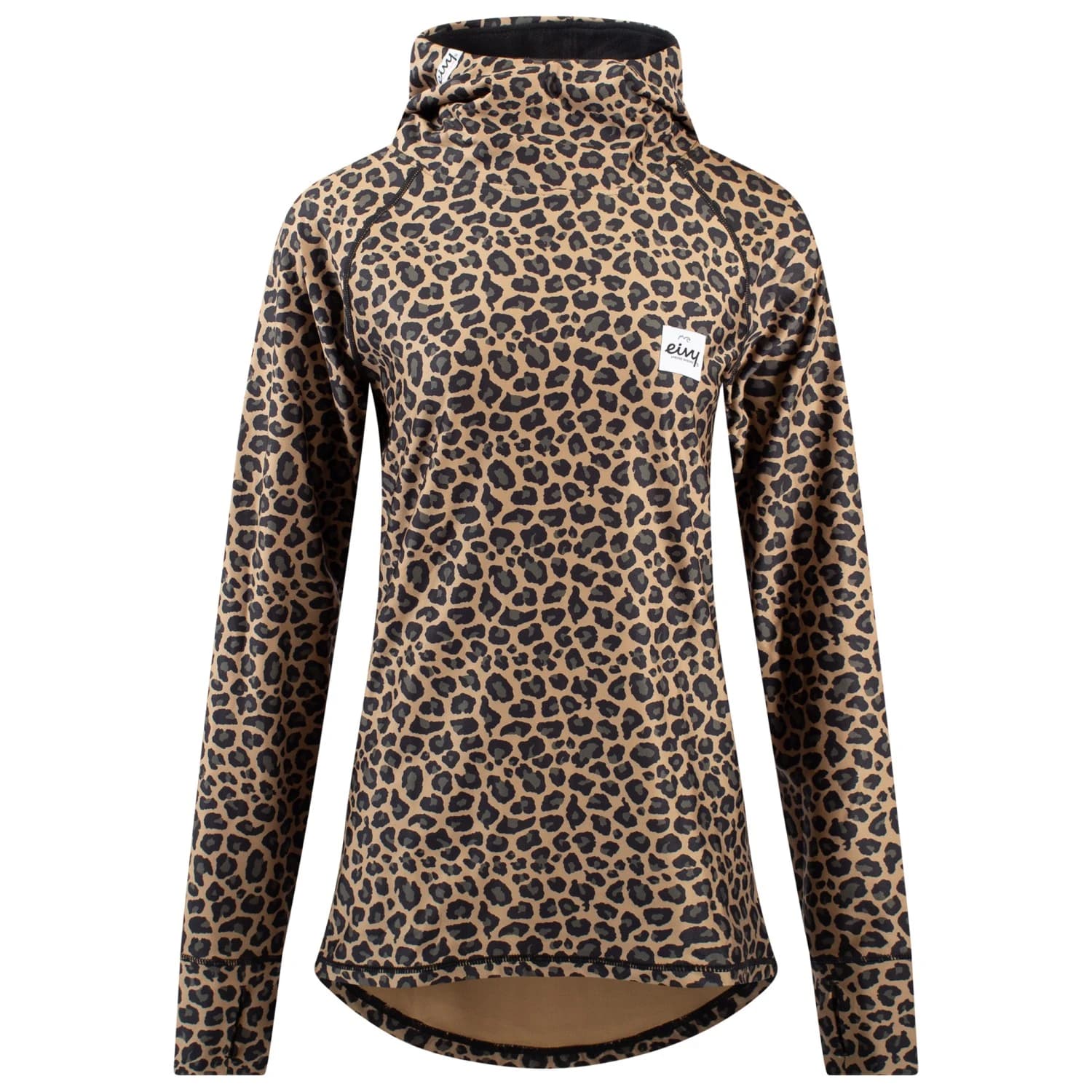 Синтетично термобельо Eivy Women's Icecold Hood Top Longsleeve - Leopard
