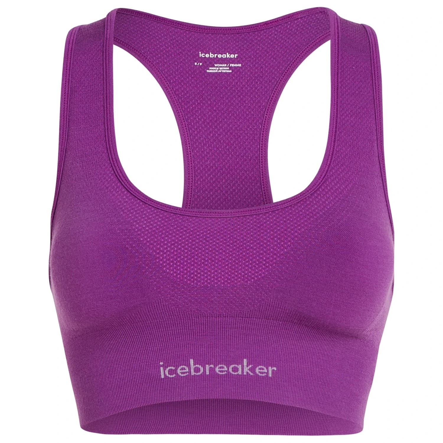 Дамски спортен сутиен Icebreaker Women's Merino 260 Zoneknit Seamless Bra Sports bra - Passion