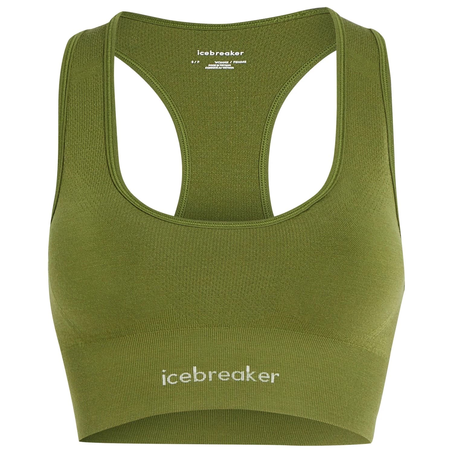 Дамски спортен сутиен Icebreaker Women's Merino 260 Zoneknit Seamless Bra Sports bra - Sphagnum