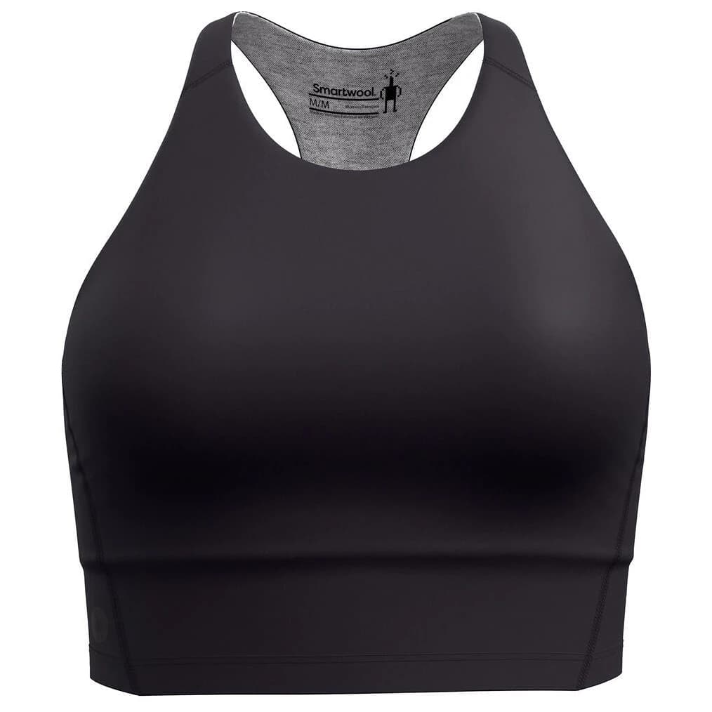 Дамски спортен сутиен Smartwool Women's Active Crop Bra Sports bra - Black