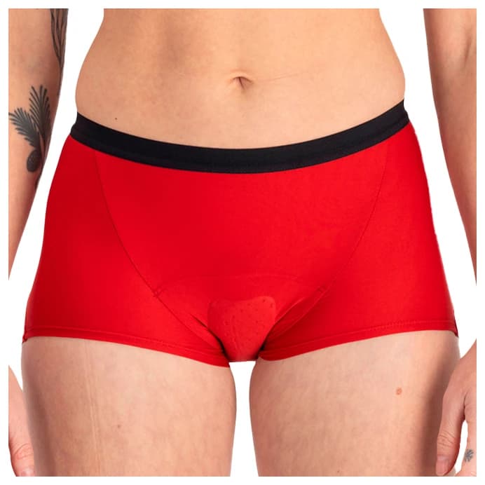 Дамско долнище за колоездене 7mesh Women's Foundation Boxer Brief Cycling bottom - Cherry