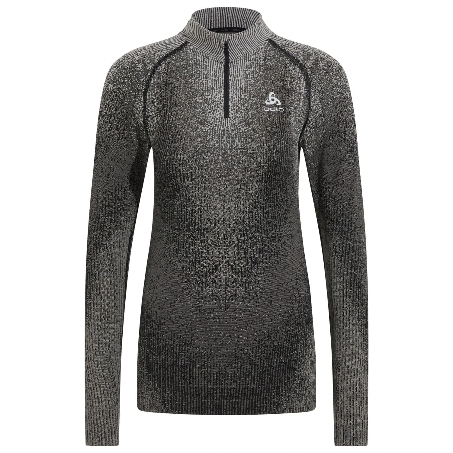 Дамско синтетично термобельо Odlo Women's BL Top Turtle Neck L/S HZ Perf Warm Blackc Synthetic base layer - Black
