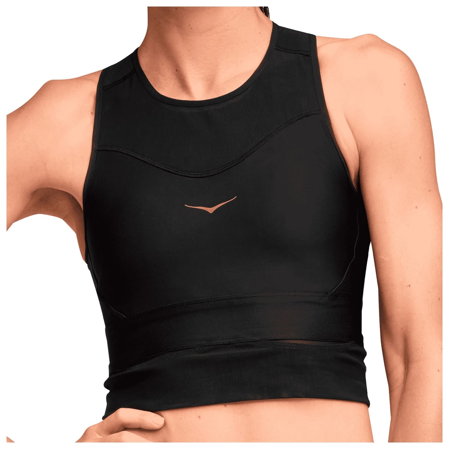 Дамски спортен сутиен HOKA Women's Race Day Bra Sports bra - Black / Black