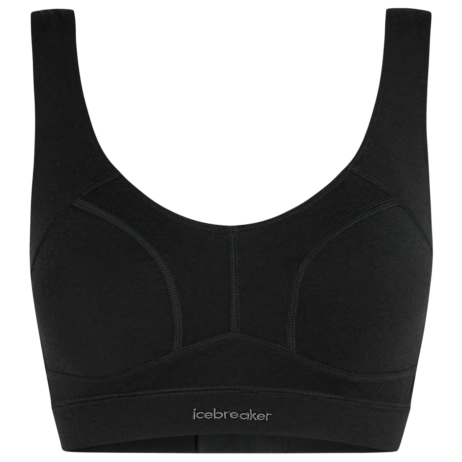 Дамски спортен сутиен Icebreaker Women's Merino Queens Clasp Bra Sports bra - Black