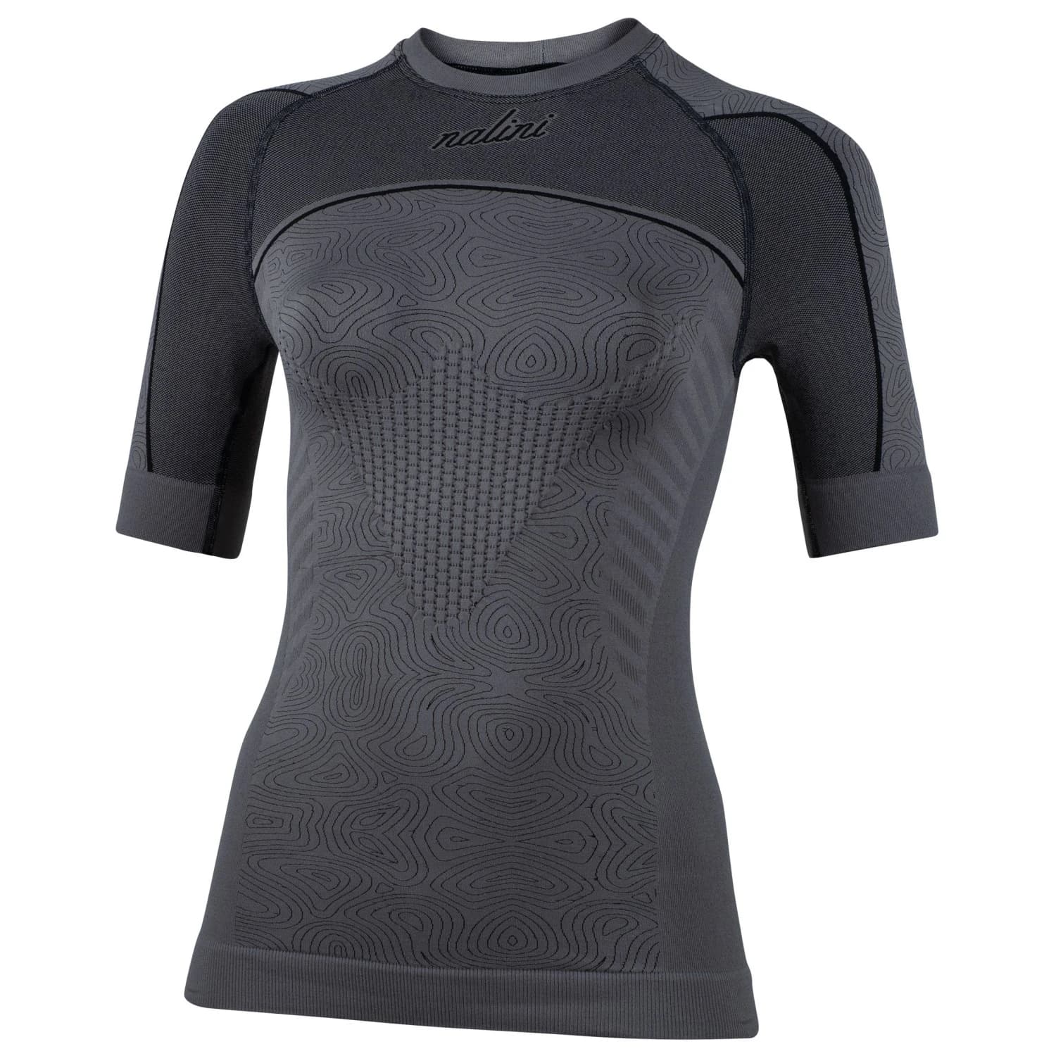 Дамско синтетично термобельо Nalini Women's Tech S/S Synthetic base layer - Grey