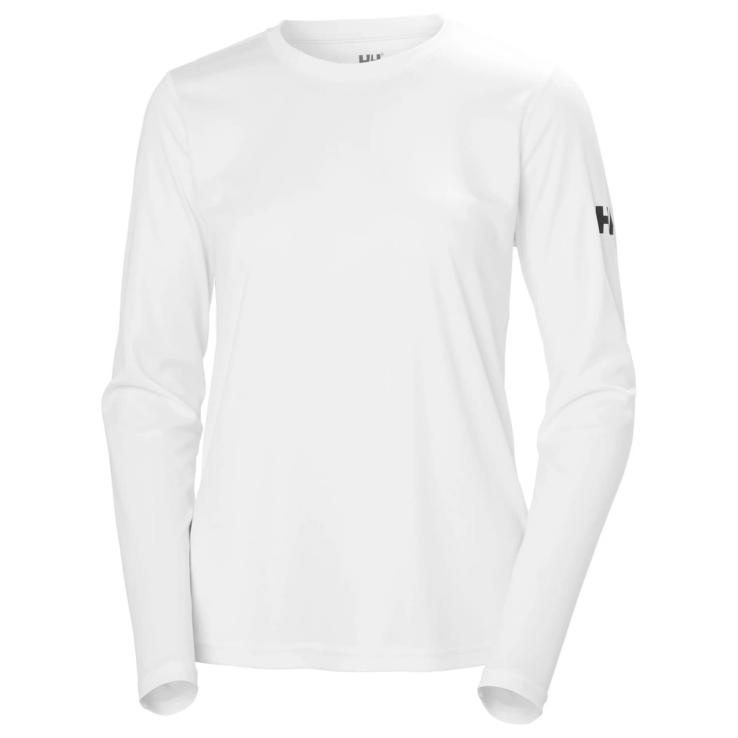 Дамско синтетично термобельо Helly hansen Women's Tech Crew L/S 2.0 Synthetic base layer - White