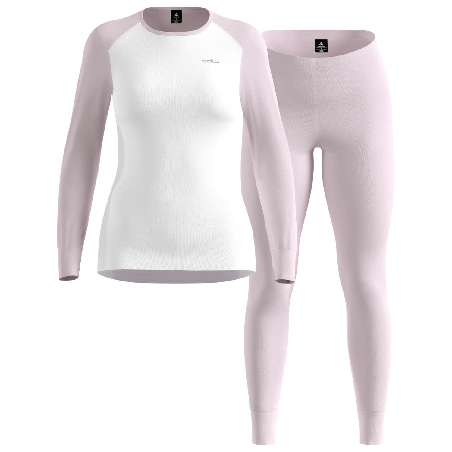 Синтетично термобельо Odlo Women's Active Warm Special Set Synthetic base layer - Orchid Ice / White