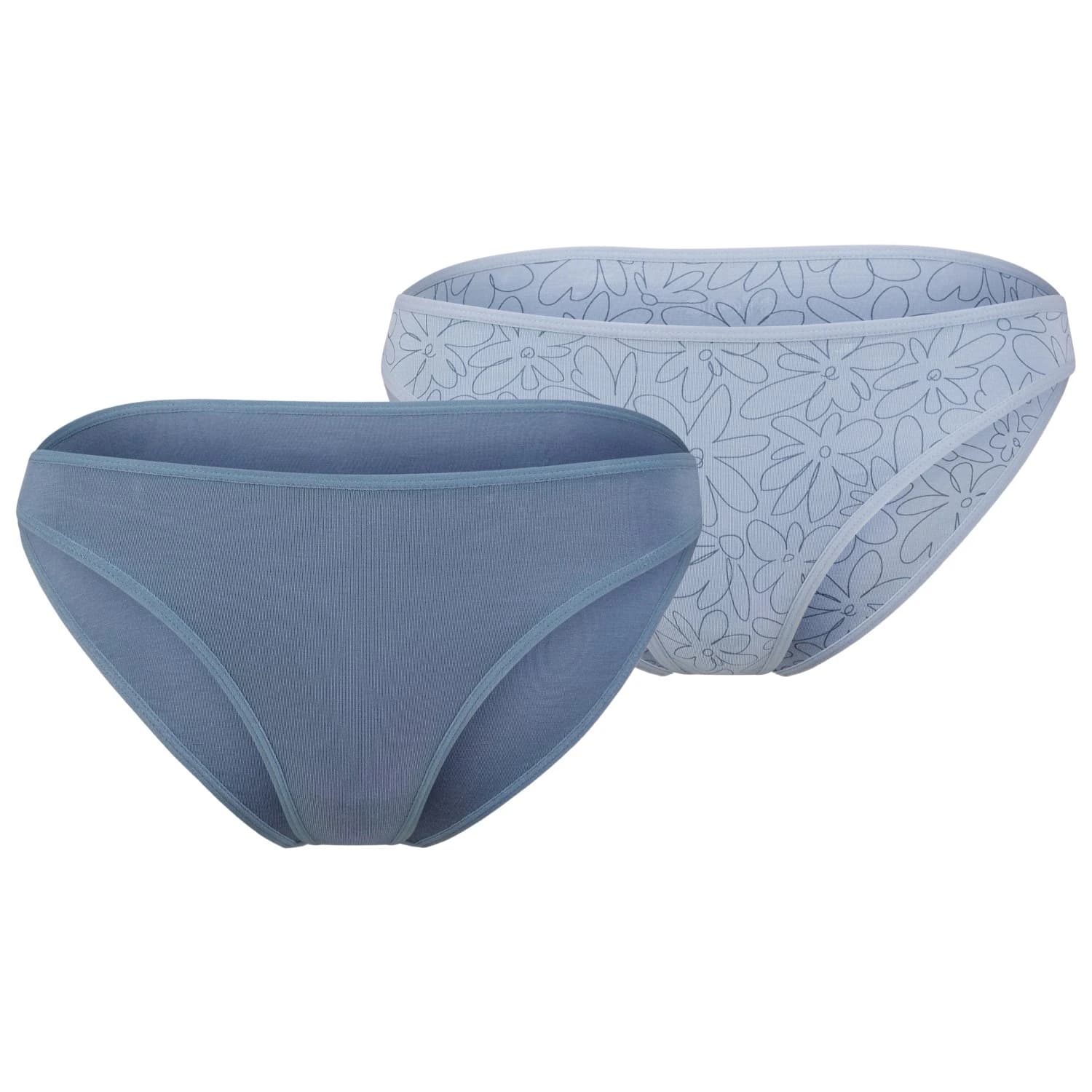 Дамско синтетично термобельо Stoic Women's TrosaSt. Brief 2-Pack Synthetic base layer - Sky Blue AOP / Ocean Blue