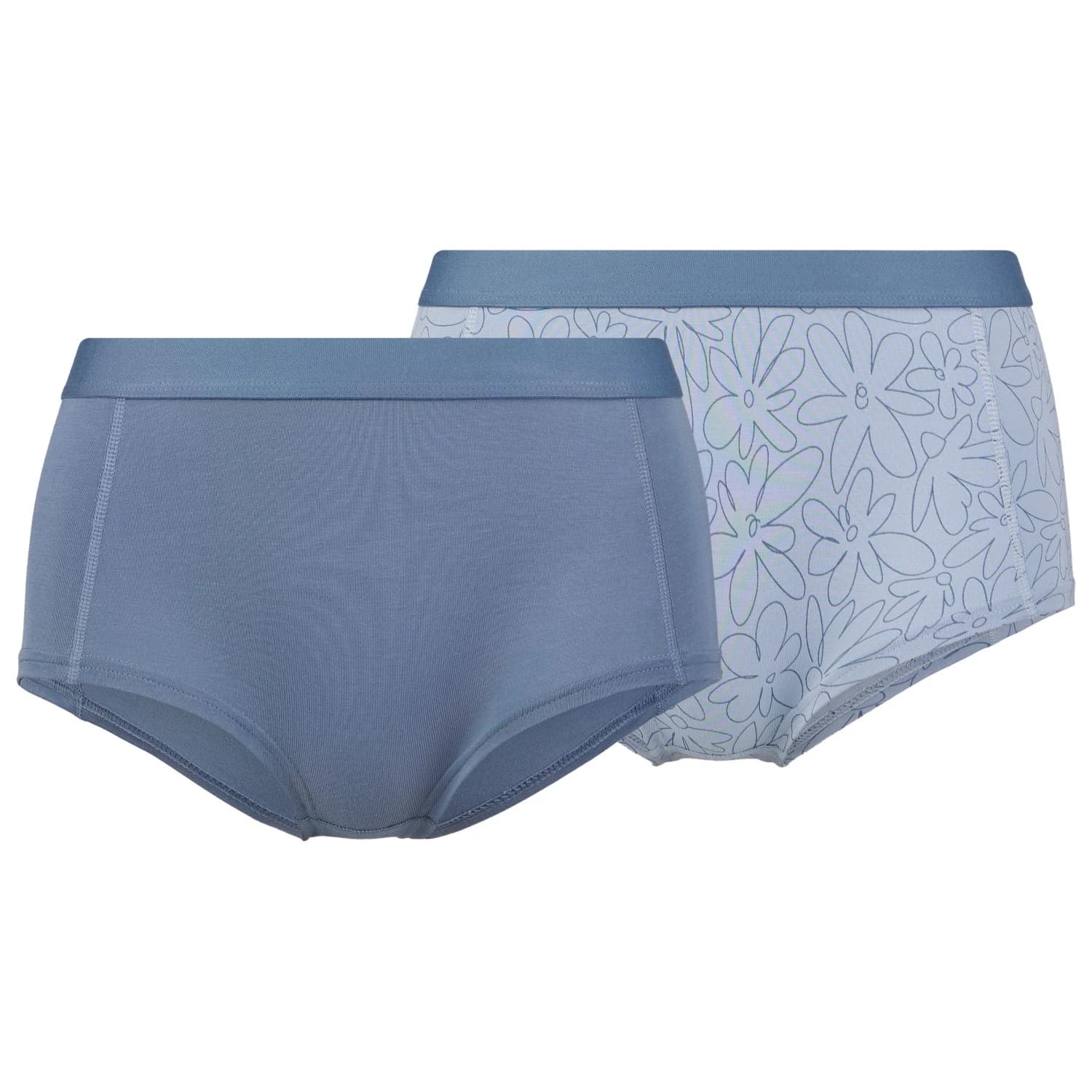 Дамско синтетично термобельо Stoic Women's TrosaSt. Hipster 2-Pack Synthetic base layer - Sky Blue AOP / Ocean Blue