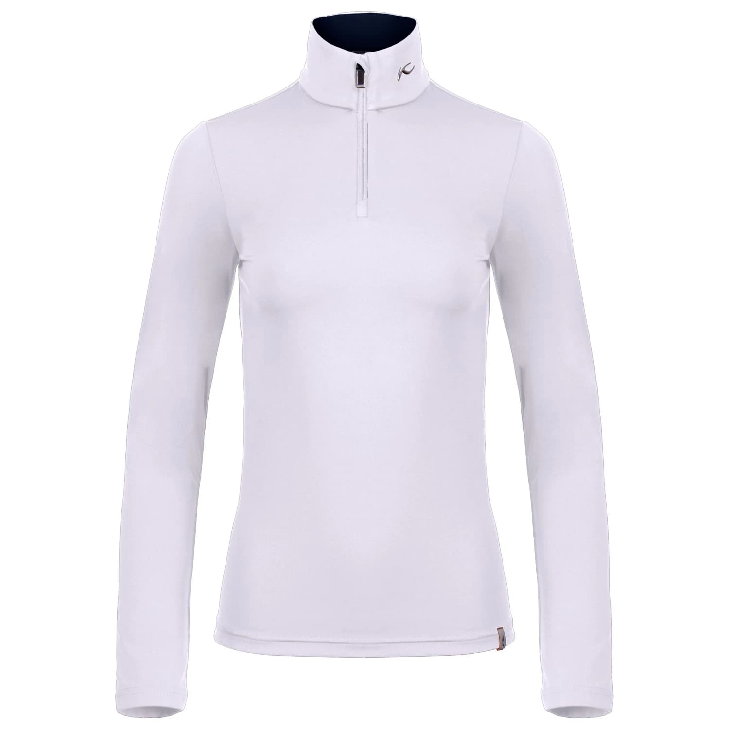 Ски бельо Lasse Kjus Women's Feel Midlayer Half-Zip Ski underwear - White / Kjus Navy