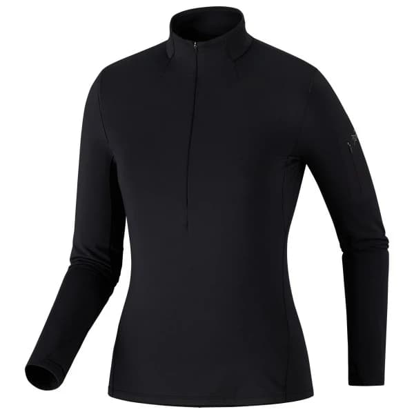 Синтетично термобельо Arc'teryx Women's Rho Zip Neck Synthetic base layer - Black