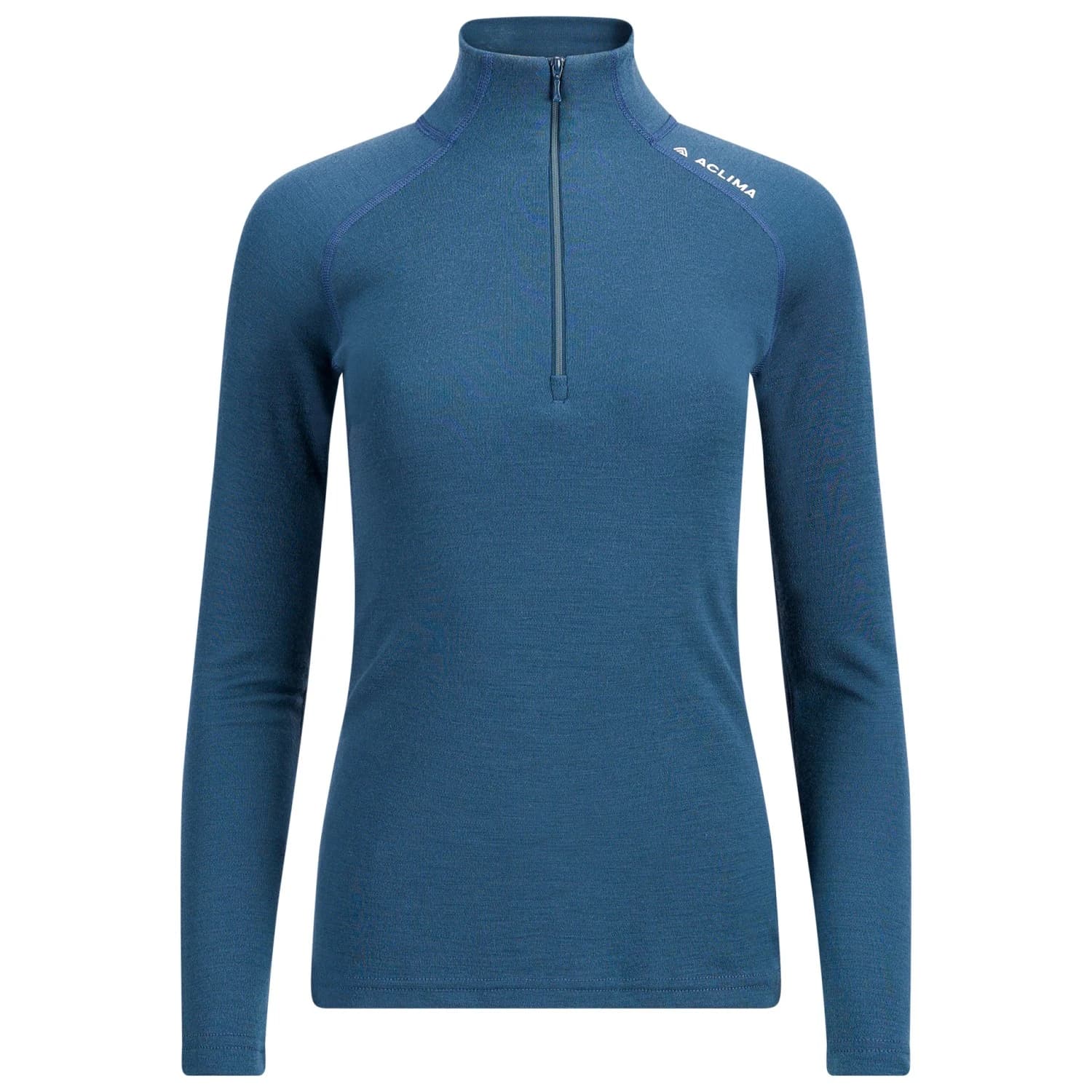 Дамски вълнен пуловер Aclima Women's WW Mock Neck Merino base layer - Midnight Navy