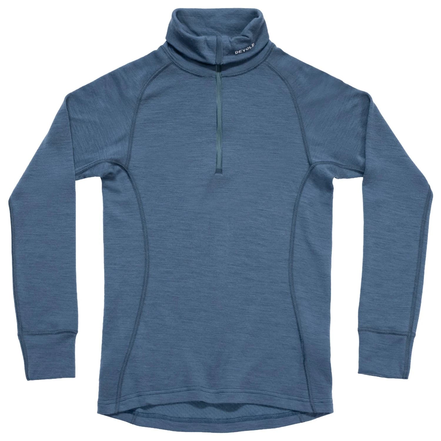 Дамско мериносово термобельо Devold Duo Active Woman Zip Neck Merino base layer - Berry