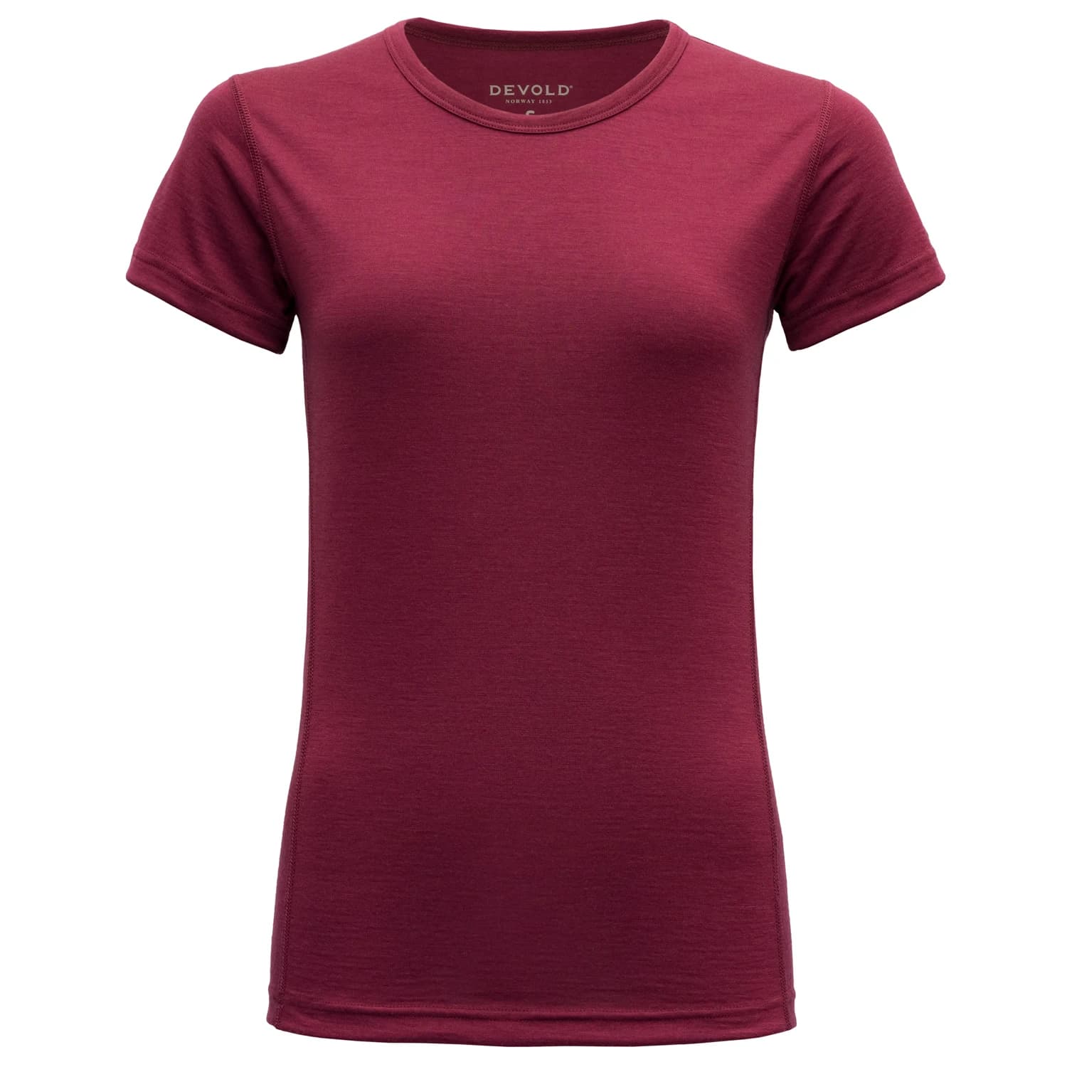Мериносово термобельо Devold Breeze Woman T-Shirt Merino base layer - Beetroot