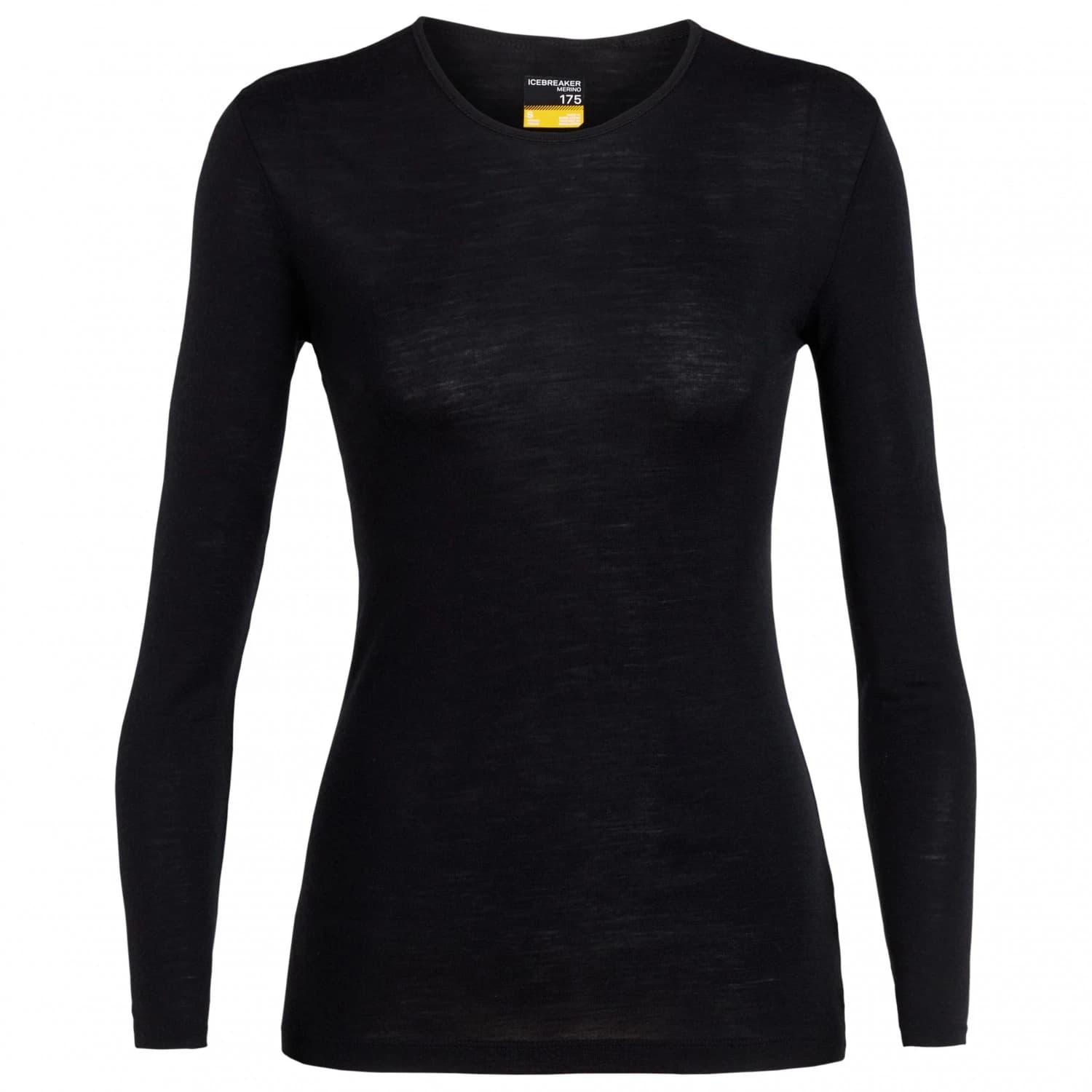 Дамско мериносово термобельо Icebreaker Women's 175 Everyday L/S Crewe Merino base layer - Black