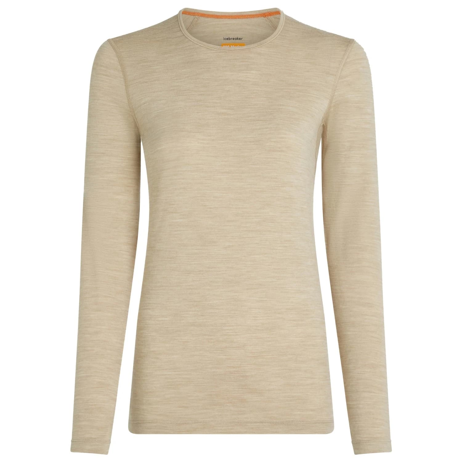 Дамско мериносово термобельо Icebreaker Women's 200 Oasis L/S Crewe Merino base layer - Bay Heather