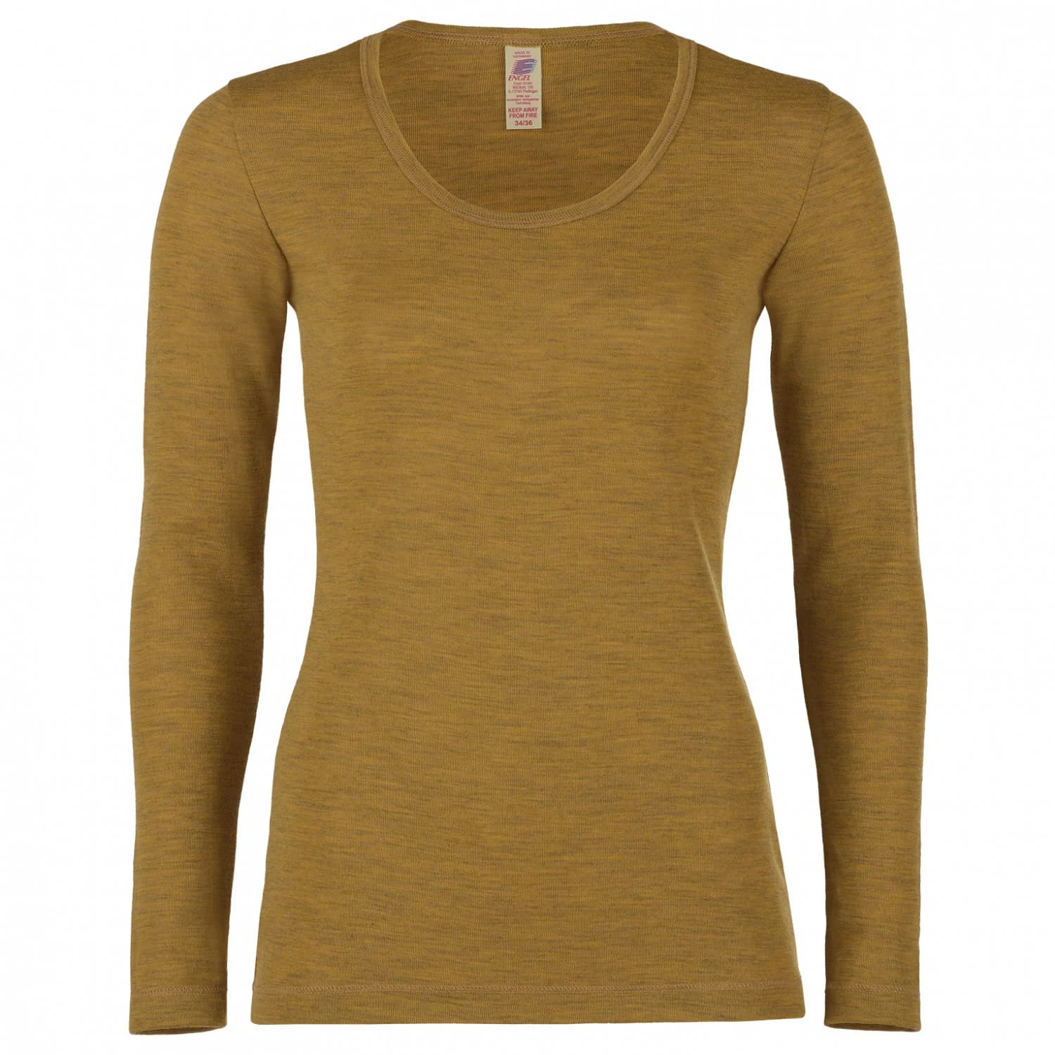 Дамско мериносово термобельо Engel Women's Shirt L/S Everyday base layer - Safran Melange