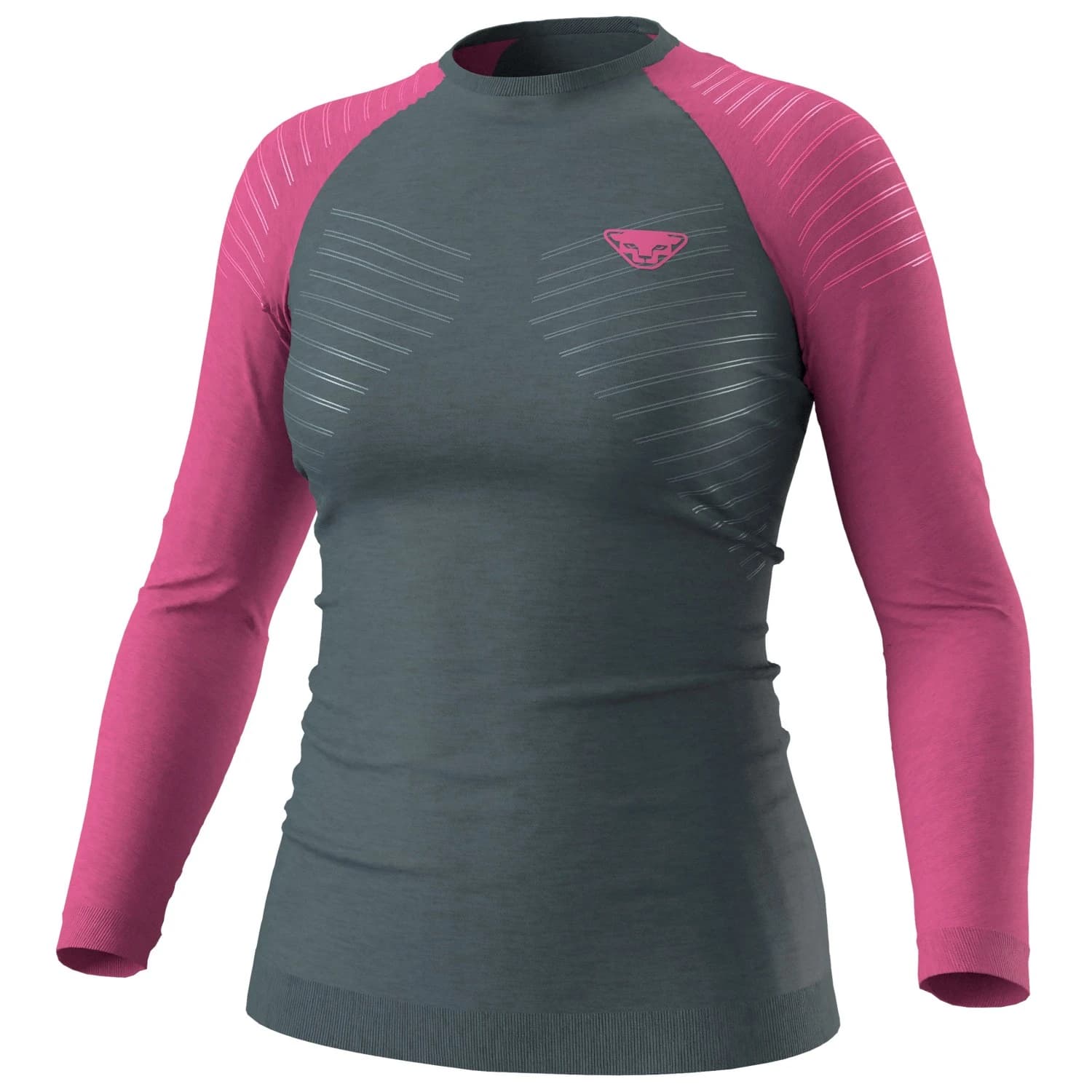 Дамско мериносово термобельо Dynafit Women's Tour Light Merino L/S Tee Merino base layer - Magenta