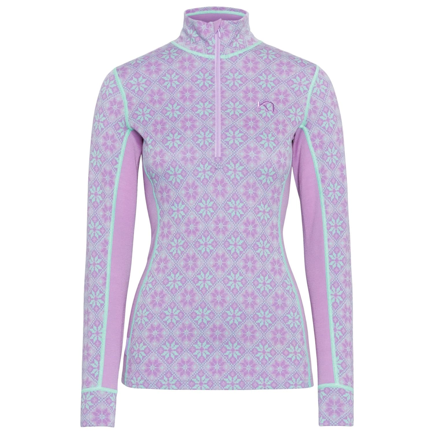 Мериносово термобельо Kari Traa Women's Rose Half-Zip Merino base layer - Lily
