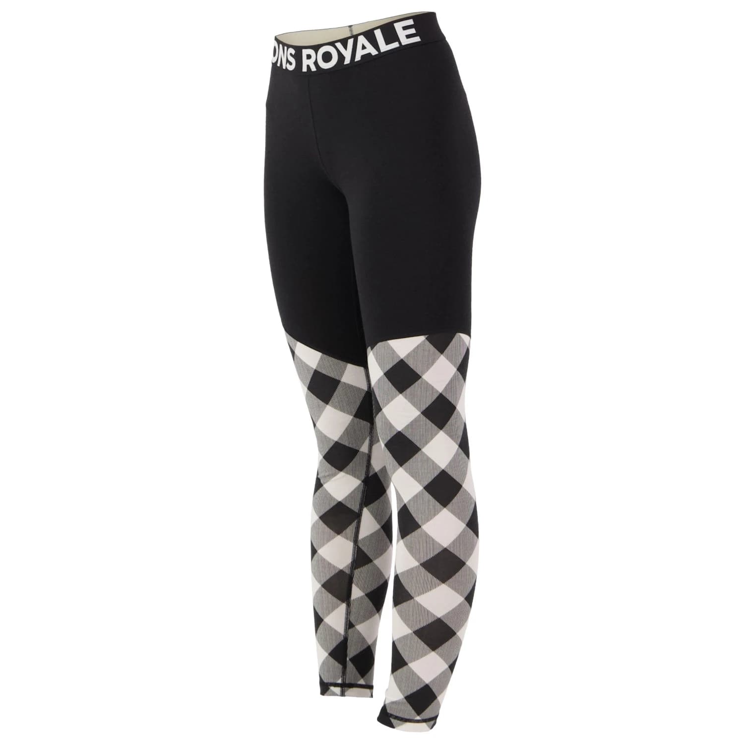 Мериносово термобельо Mons Royale Women's Cascade Merino Flex 180 Legging Merino base layer - Check / Black