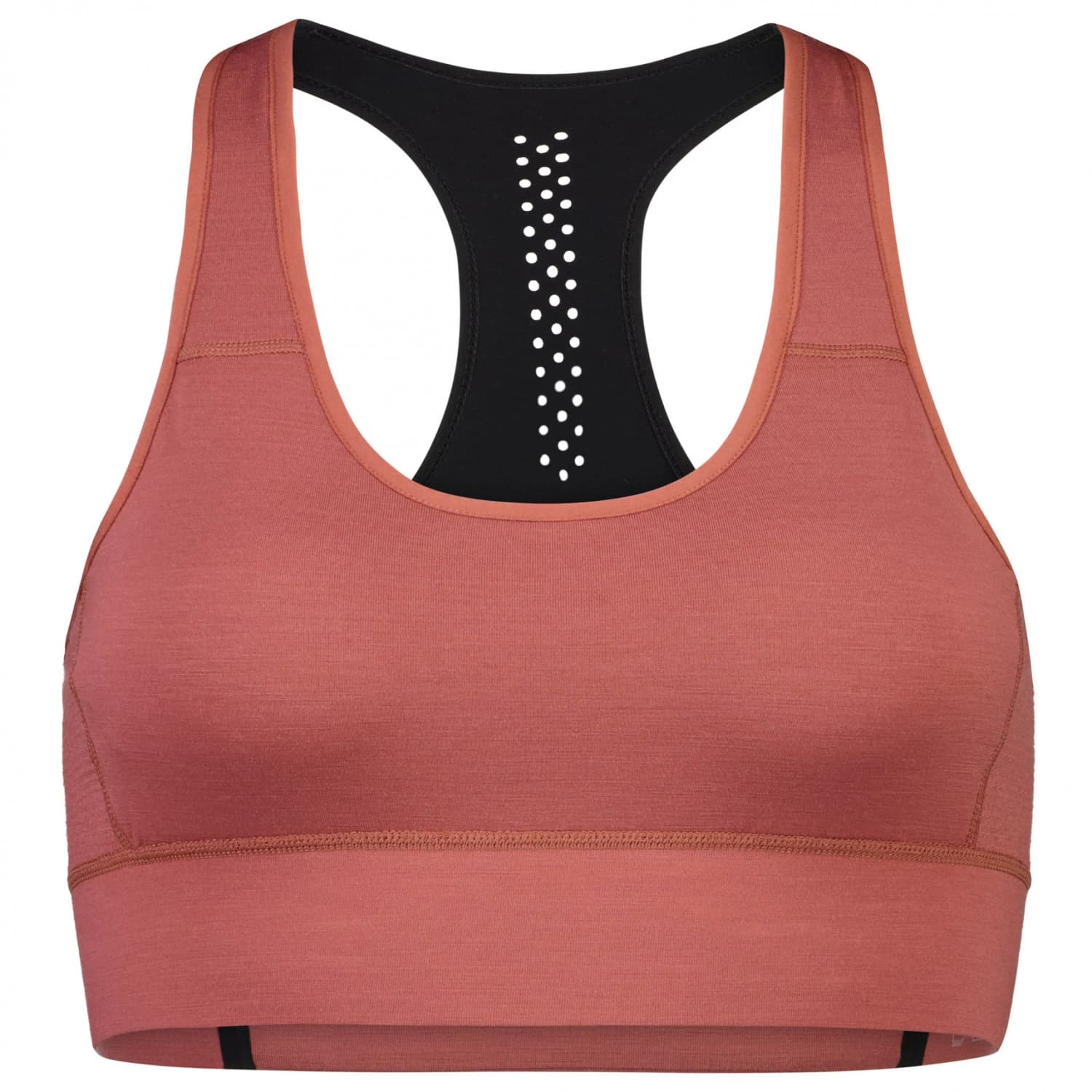 Дамско мериносово термобельо Mons royale Women's Stratos Merino Shift Sports Bra Sports bra - Terracotta