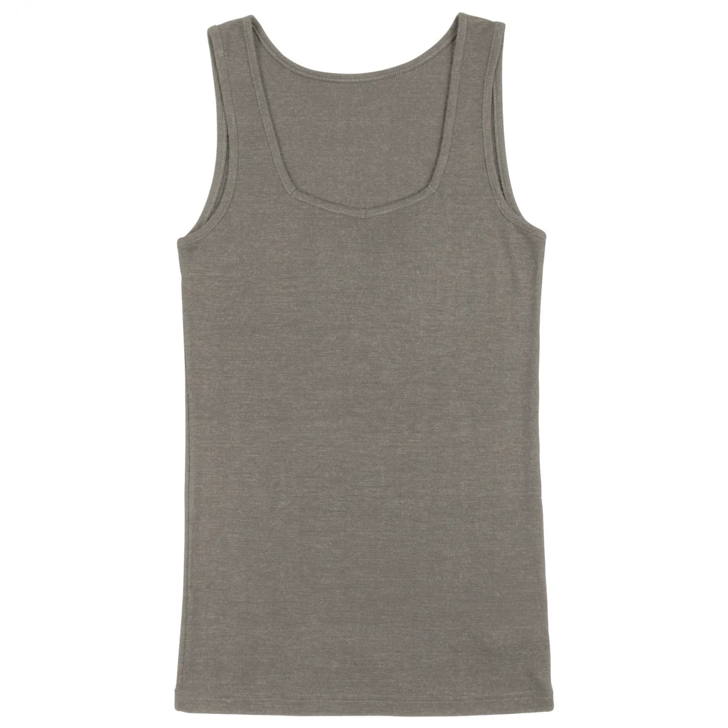 Дамско мериносово термобельо Joha Women's Tank Top 85/15 Merino base layer - Sesame Melange