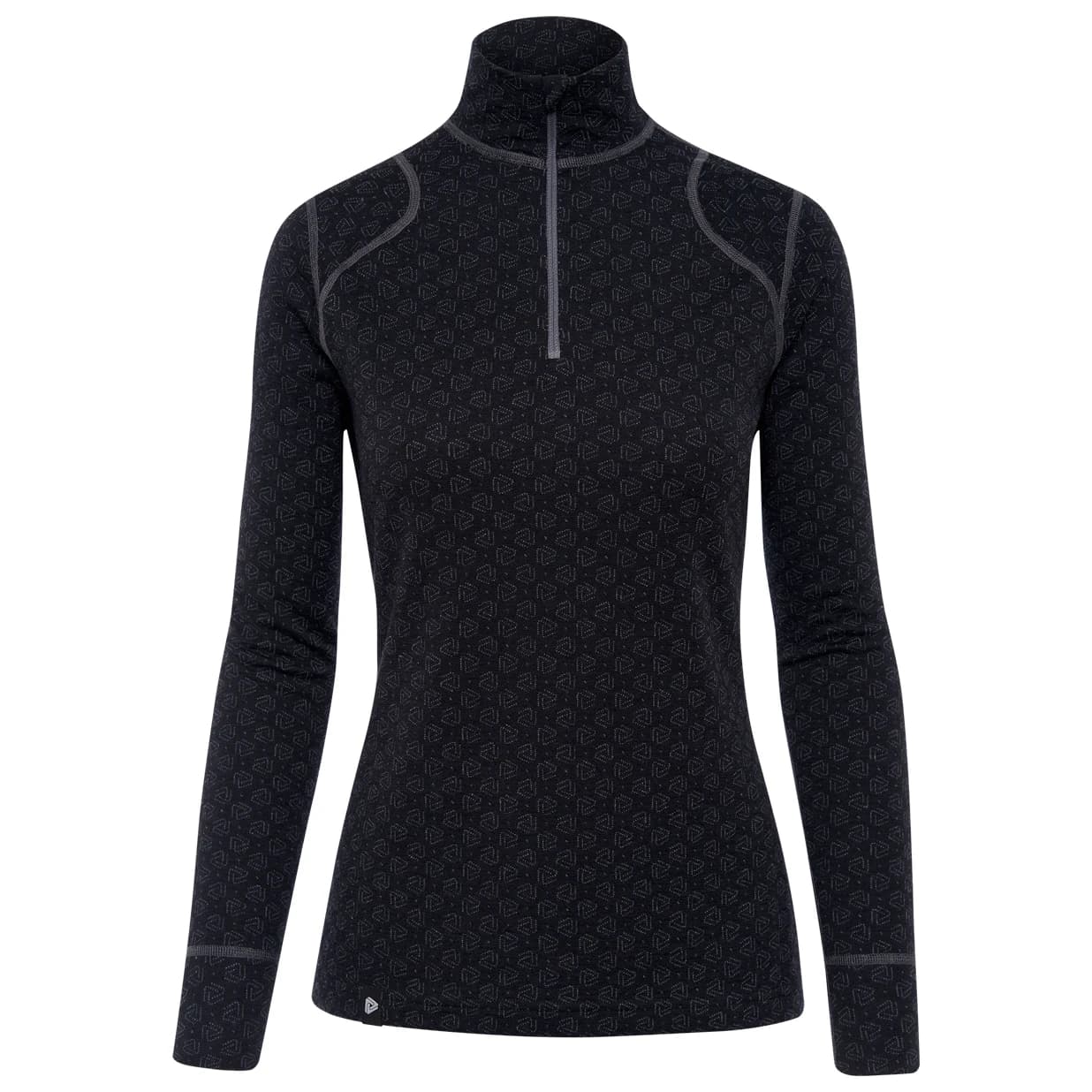 Мериносово термобельо Thermowave Women's Merino Xtreme Long Sleeve Shirt 1/2 Zip Merino base layer - Black / Dark Grey Melange