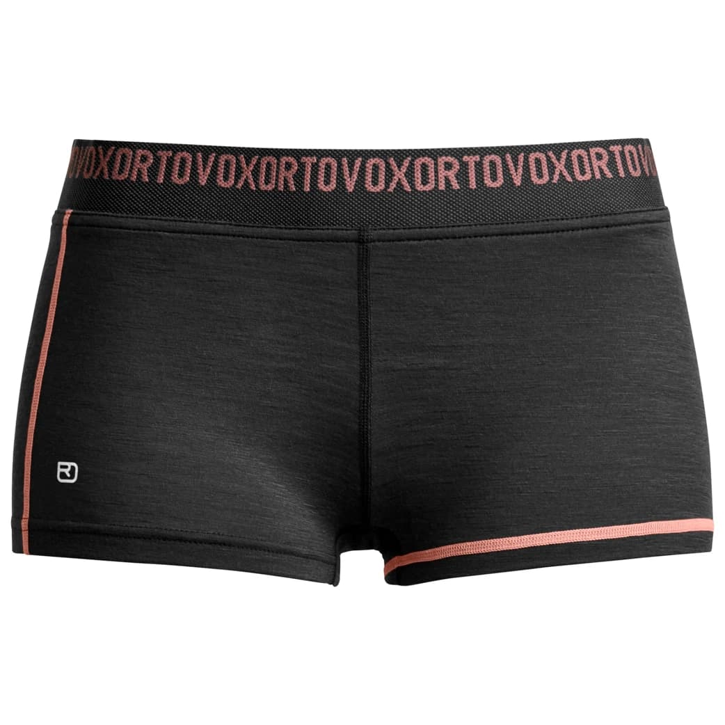 Дамско мериносово термобельо Ortovox Women's 185 Rock'N'Wool Hot Pants Merino base layer - Black Raven