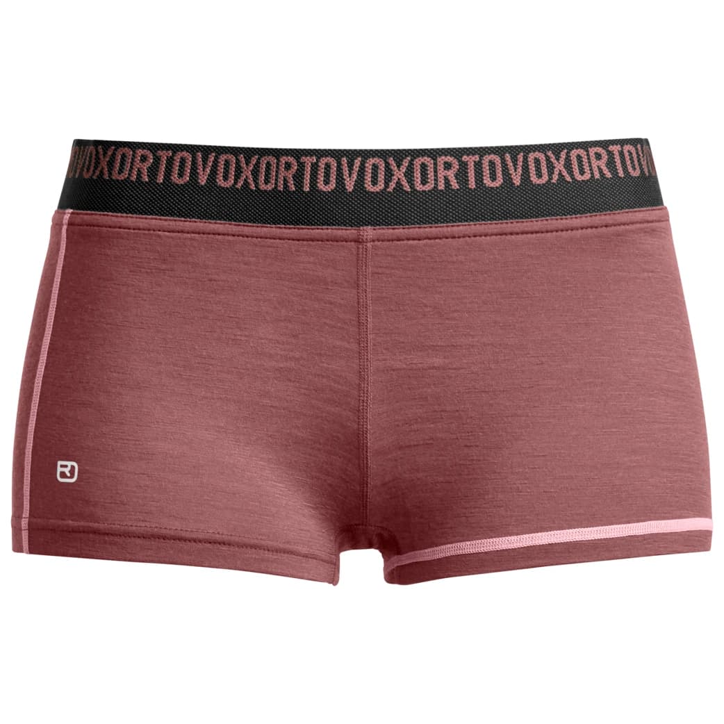 Дамско мериносово термобельо Ortovox Women's 185 Rock'N'Wool Hot Pants Merino base layer - Chestnut