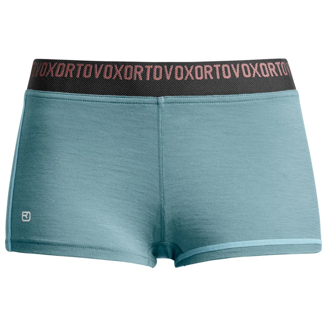 Дамско мериносово термобельо Ortovox Women's 185 Rock'N'Wool Hot Pants Merino base layer - Icy Shore