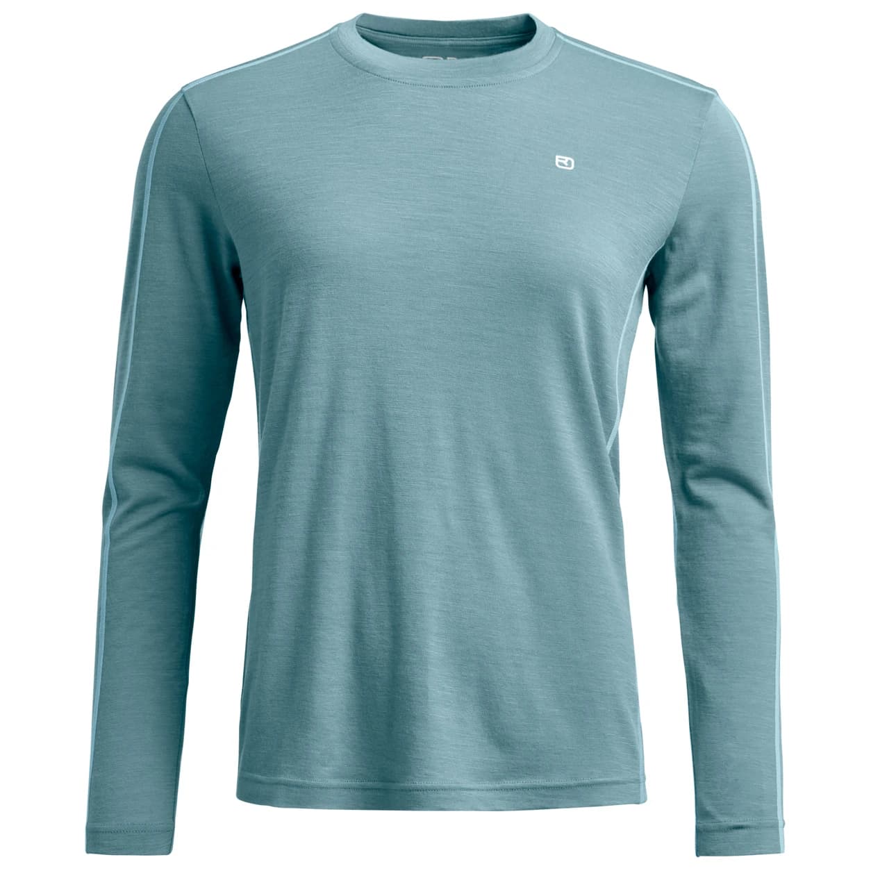 Дамско мериносово термобельо Ortovox Women's 185 Rock'N'Wool Long Sleeve Merino base layer - Icy Shore